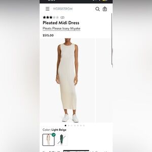 NWT Pleats Midi Dress